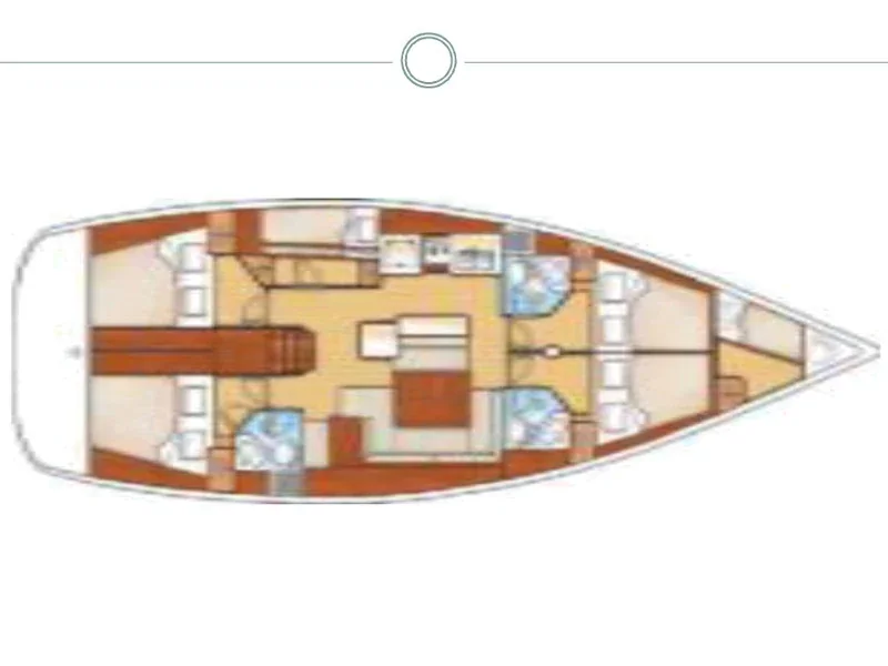 Grundriss der Yacht BENETEAU Oceanis 50 family - In Compliance