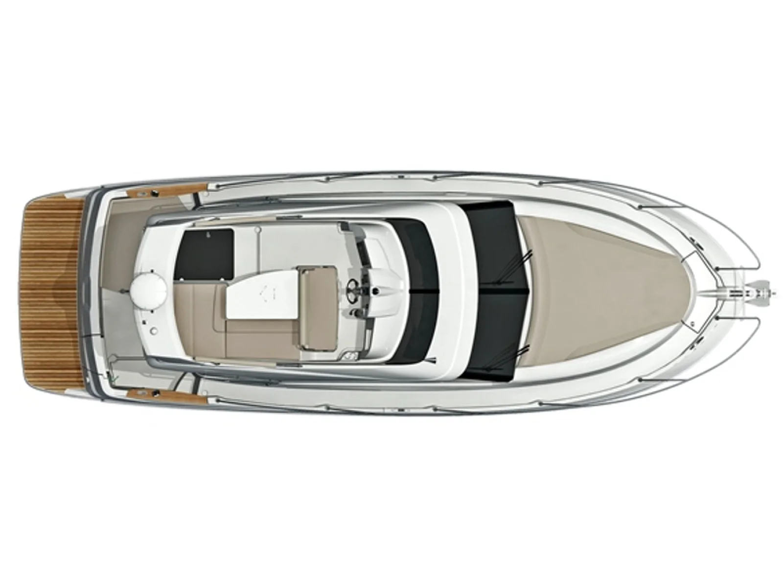 Grundriss der Yacht BENETEAU Antares 30 fly - Lumar