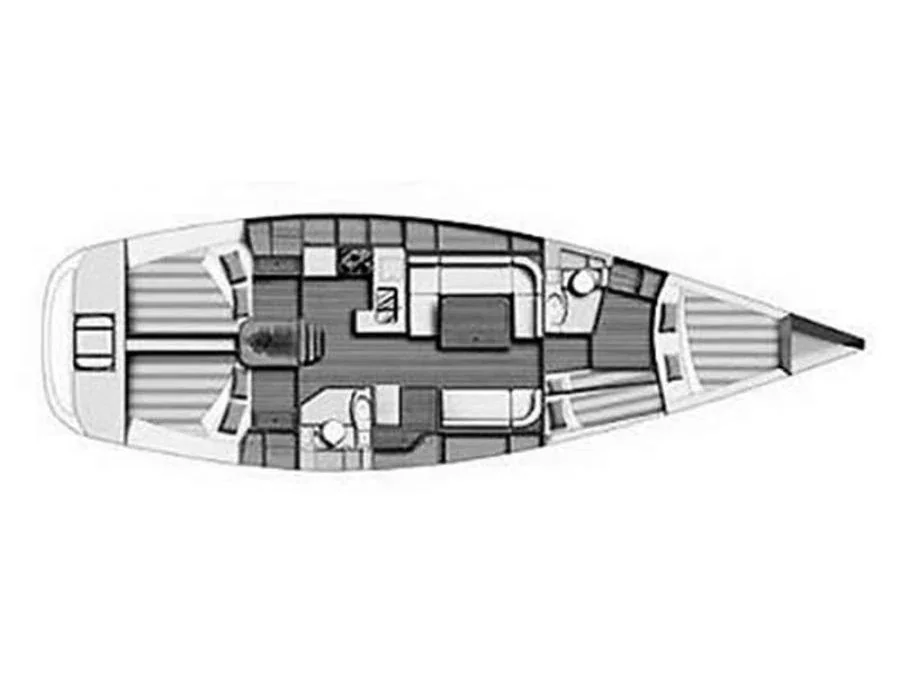 Grundriss der Yacht DUFOUR 44 Performance - Happy AS