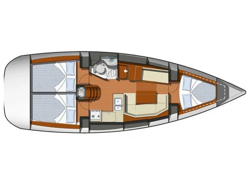 Yacht JEANNEAU Sun Odyssey 36i - Dione - Foto 1