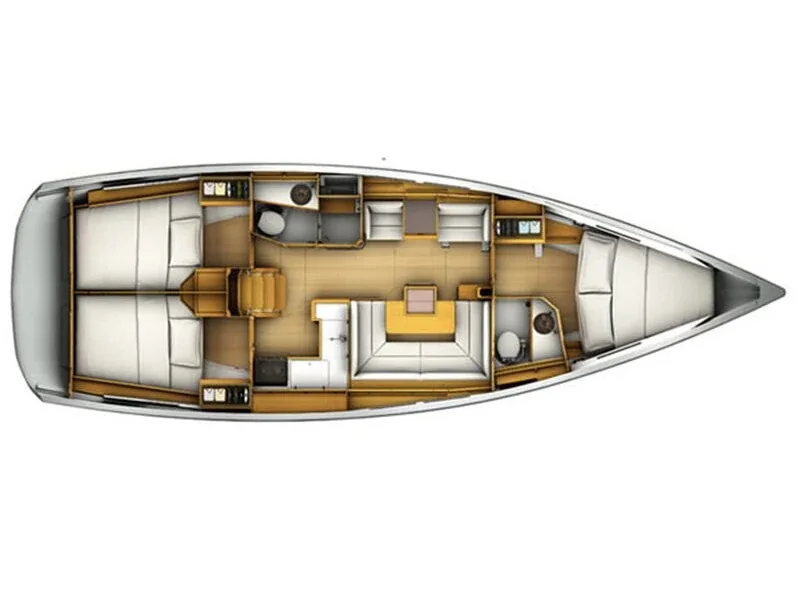 Grundriss der Yacht JEANNEAU Sun Odyssey 409 - Malee