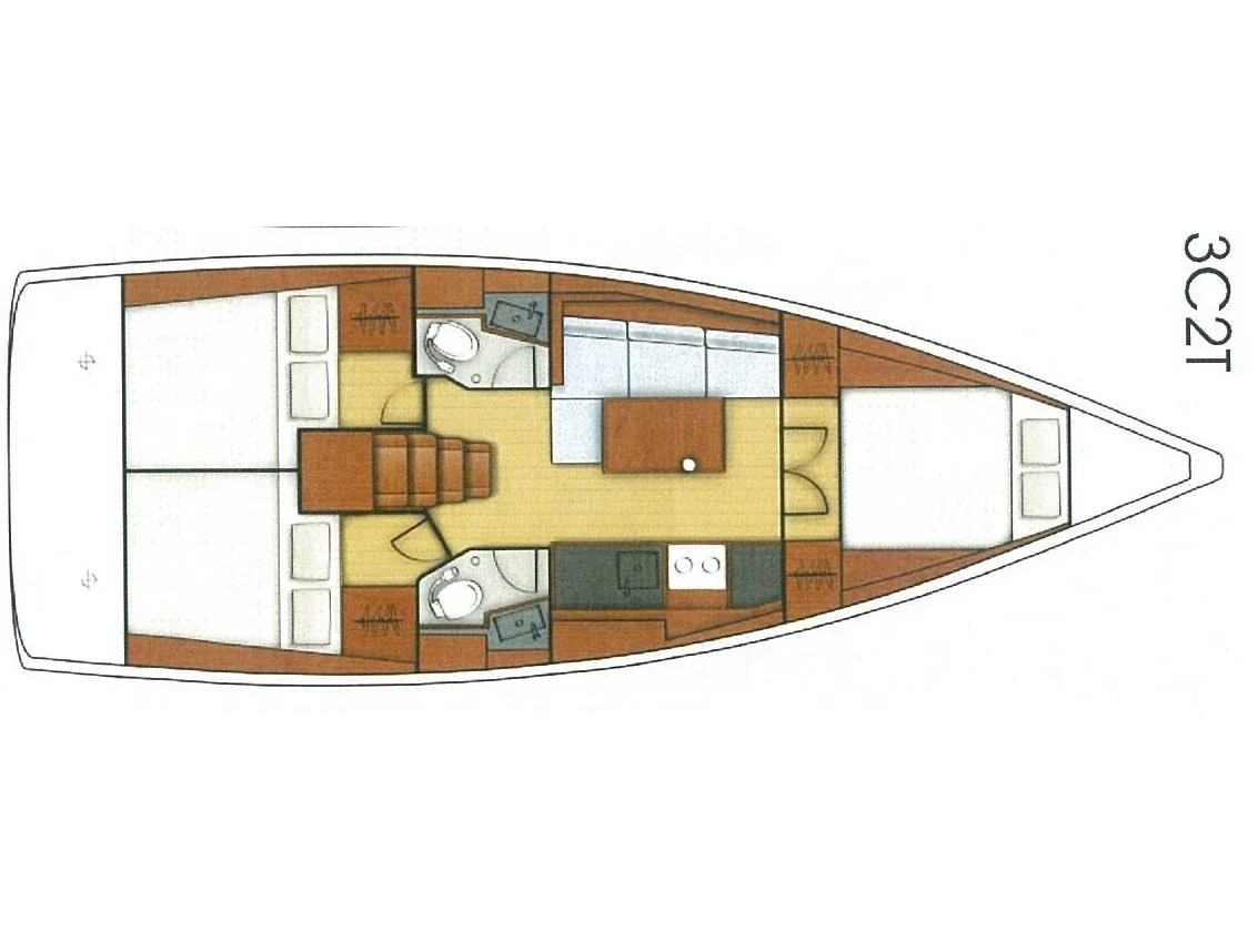 Yacht BENETEAU Oceanis 38.1 - Marisa - Foto 1