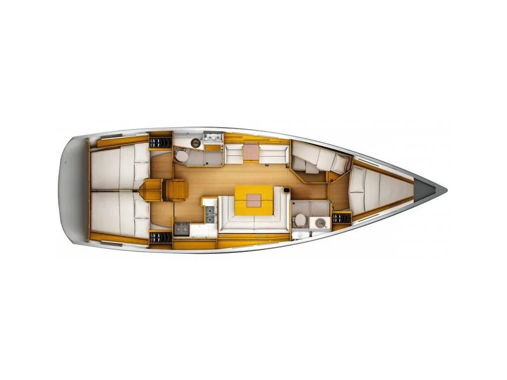 Grundriss der Yacht JEANNEAU Sun Odyssey 449 - Kronos