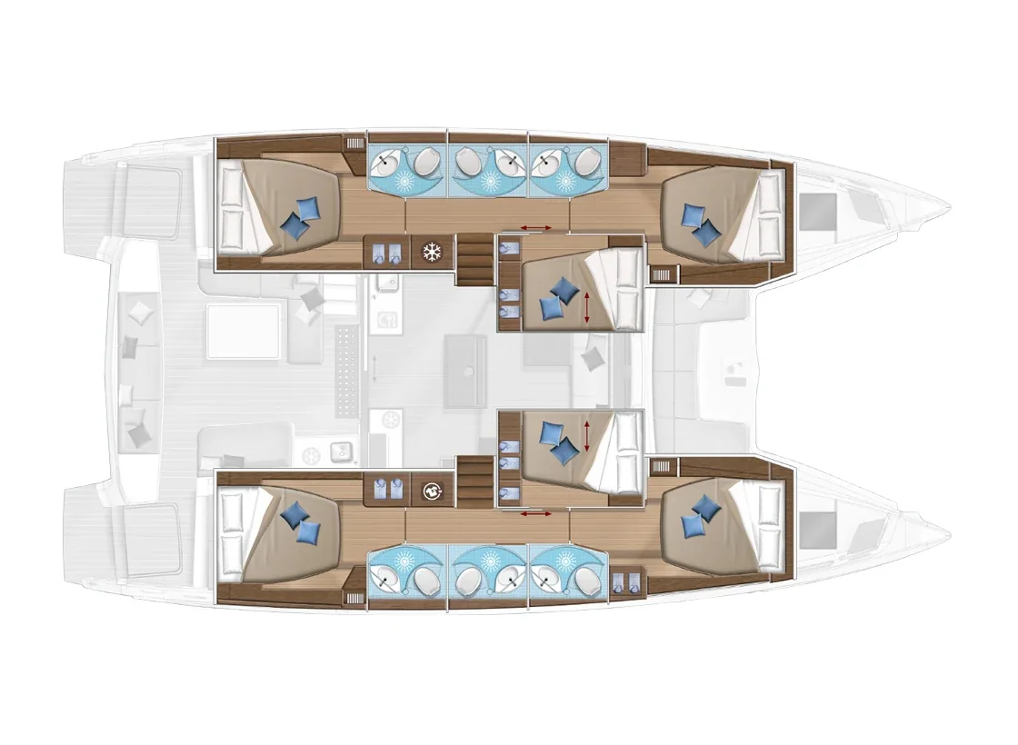 Yacht LAGOON 50 - Oscar VII - Foto 18