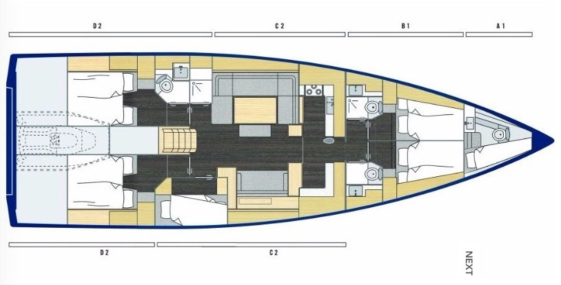 Yacht BAVARIA - C57 Holiday "Recovery"