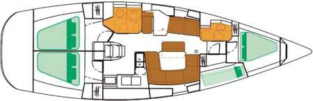Yacht JEANNEAU - Sun Odyssey 43 "Mantiz"