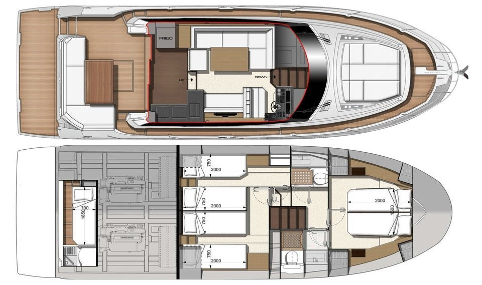 Yacht JEANNEAU - Prestige 460 Fly "Ferus"