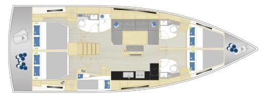 Yacht HANSE - 460 "White Pearl"