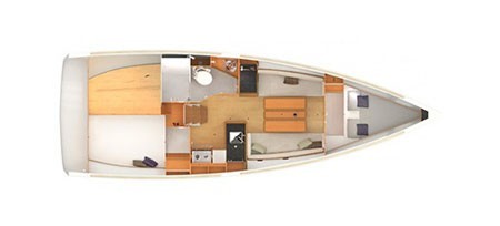 Yacht JEANNEAU - Sun Odyssey 349 "Wiskiki"