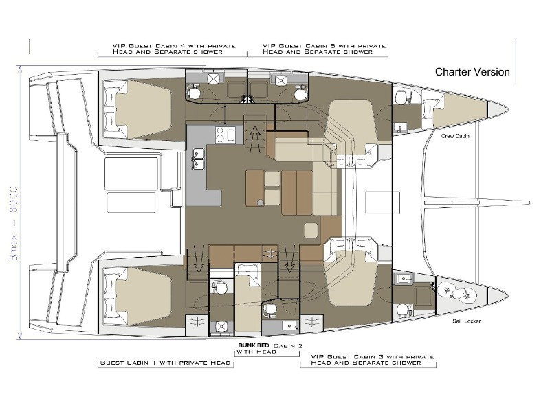 Yacht DUFOUR - 48 Catamaran "Seaven"
