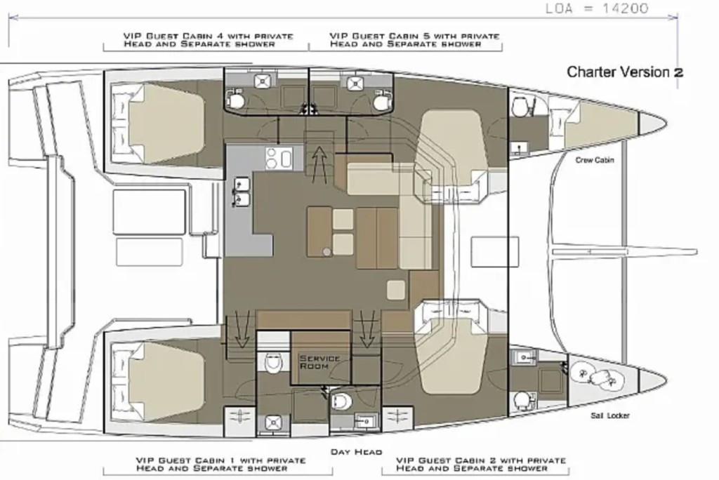 Yacht DUFOUR - 48 Catamaran "Vittoria"