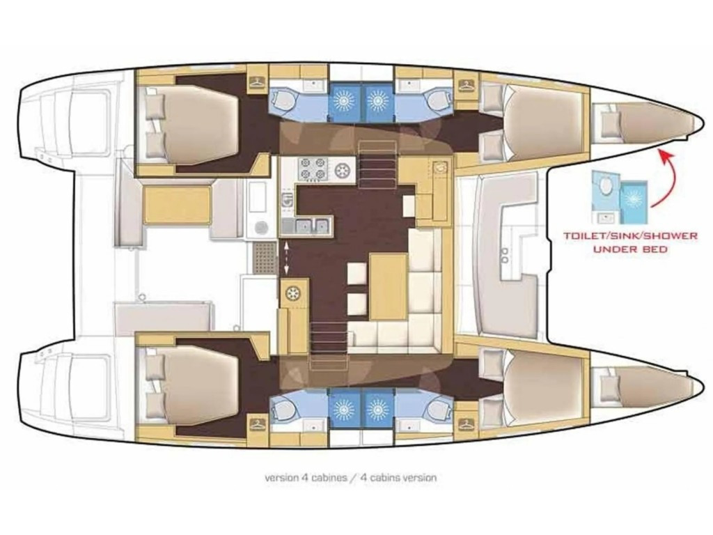 Yacht LAGOON - 46 "Naya"