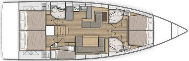 Yacht BENETEAU - Oceanis 51.1 "Panda II"