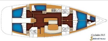 Yacht BENETEAU - Cyclades 50.5 "Principessa"
