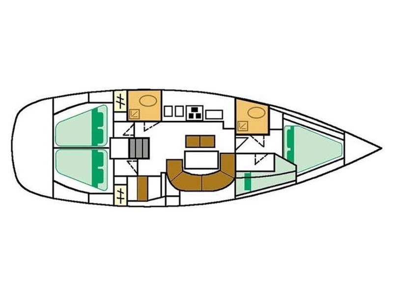 Yacht BENETEAU - Oceanis 411 "Almak"