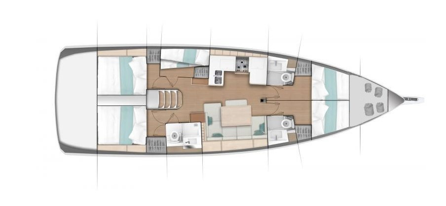 Yacht JEANNEAU - Sun Odyssey 490 "Pollux"
