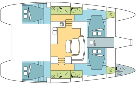 Yacht LAGOON - 421 "Azzurra"