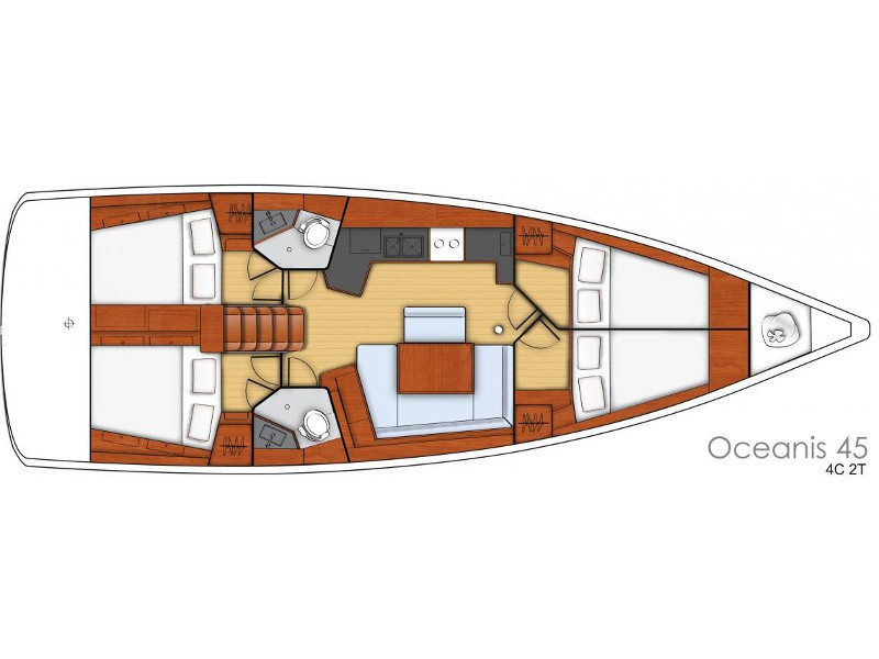 Yacht BENETEAU - Oceanis 45 "Paradais Island"