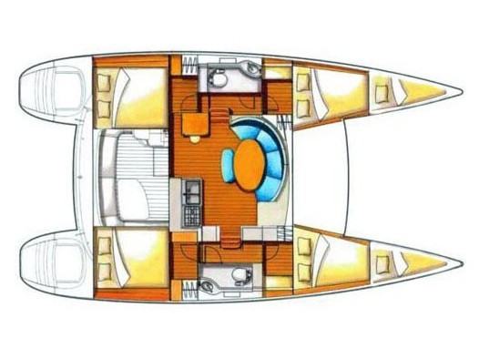Yacht LAGOON - 380 "Twin Star"