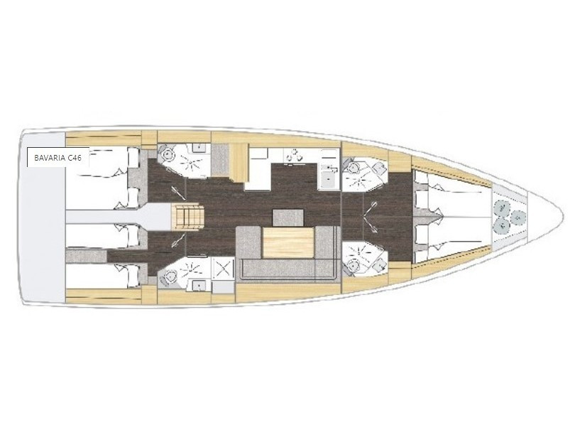 Yacht BAVARIA - C46 "Smaragda"