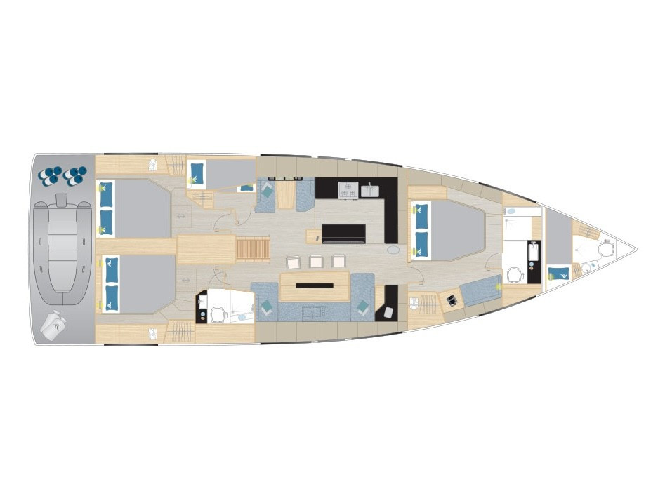 Yacht HANSE - 590 "Volare"