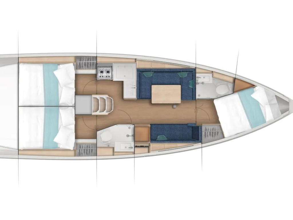 Yacht JEANNEAU - Sun Odyssey 380 "Orion"