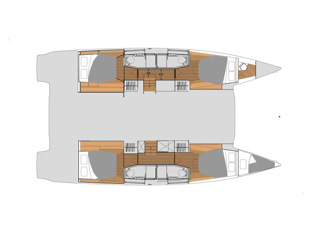 Yacht FOUNTAINE PAJOT - Elba 45 "Ruinart"