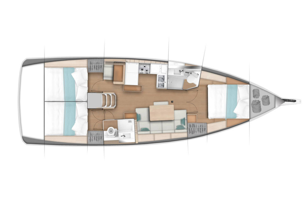 Yacht JEANNEAU - Sun Odyssey 440 "Lucia II"