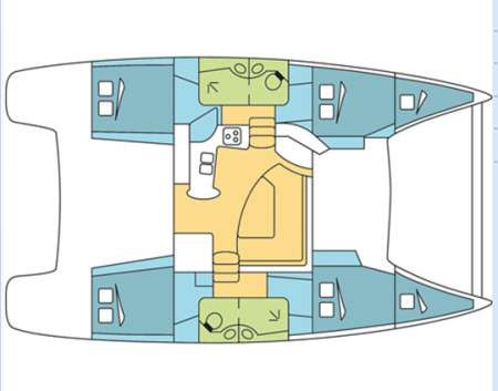Yacht FOUNTAINE PAJOT - Lipari 41 "Gelee Royale"