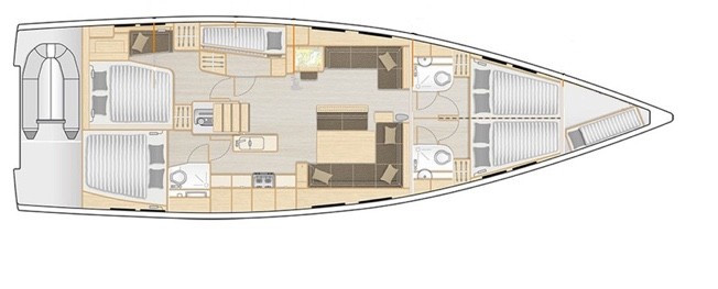 Yacht HANSE - 548 "Moje"