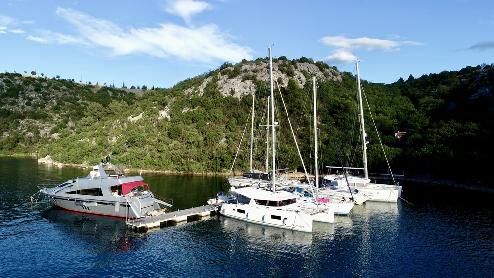 Konoba Vidrovaca, Steg, Blickrichtung Nordost.