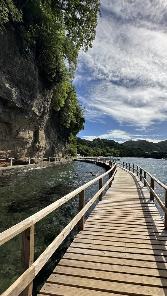 Holzbrücke im Port Elizabeth.