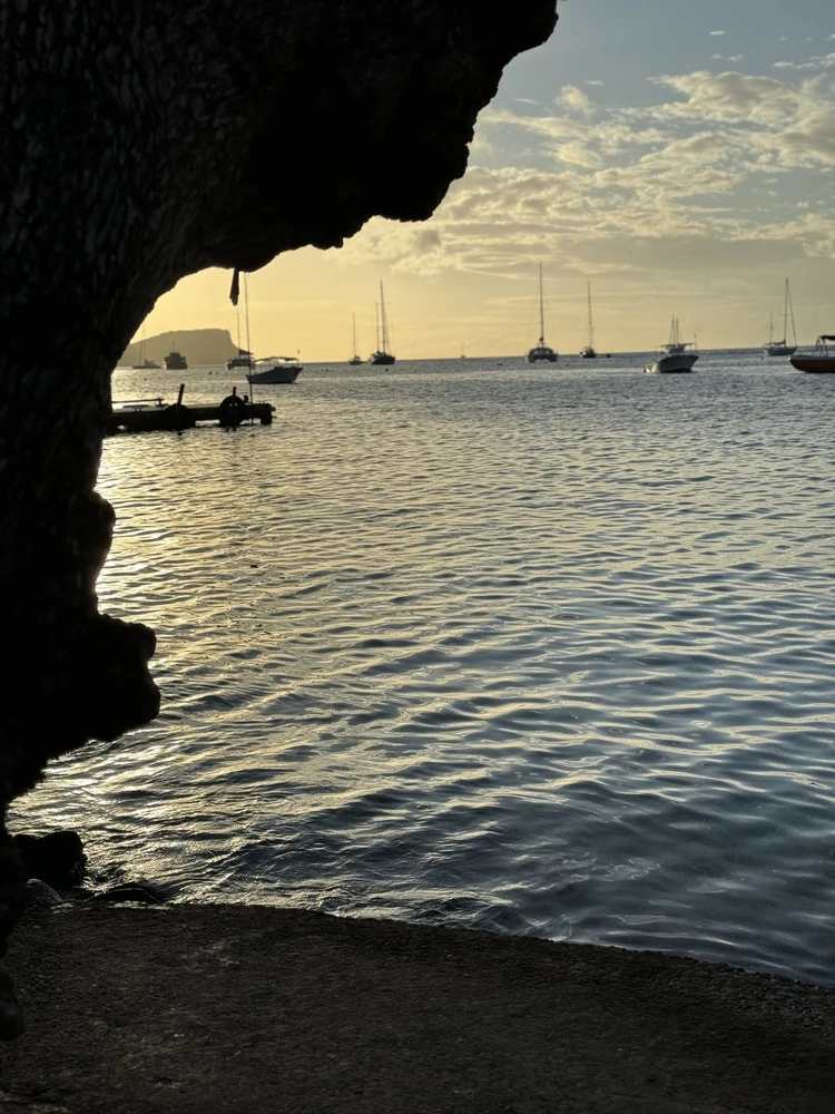 Abendlicht im Port Elizabeth in der Karibik