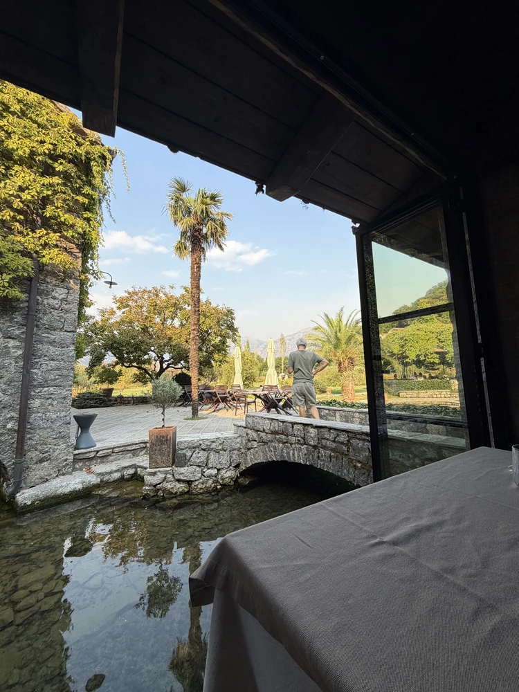 Catovica Mlini, Blick aus dem Restaurant.