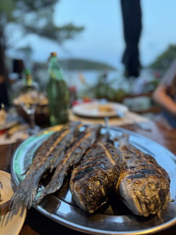 Frischer Fisch - im Paradies.