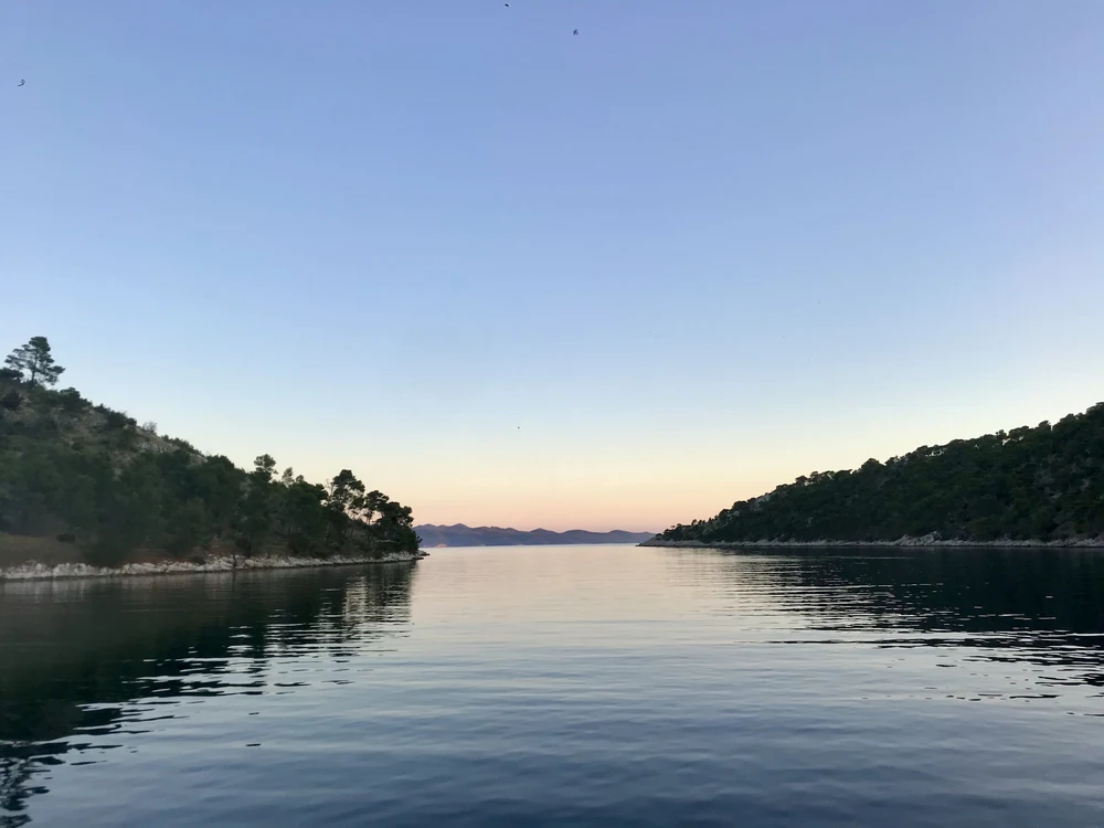 Der Ausblick auf Hvar fantastisch.