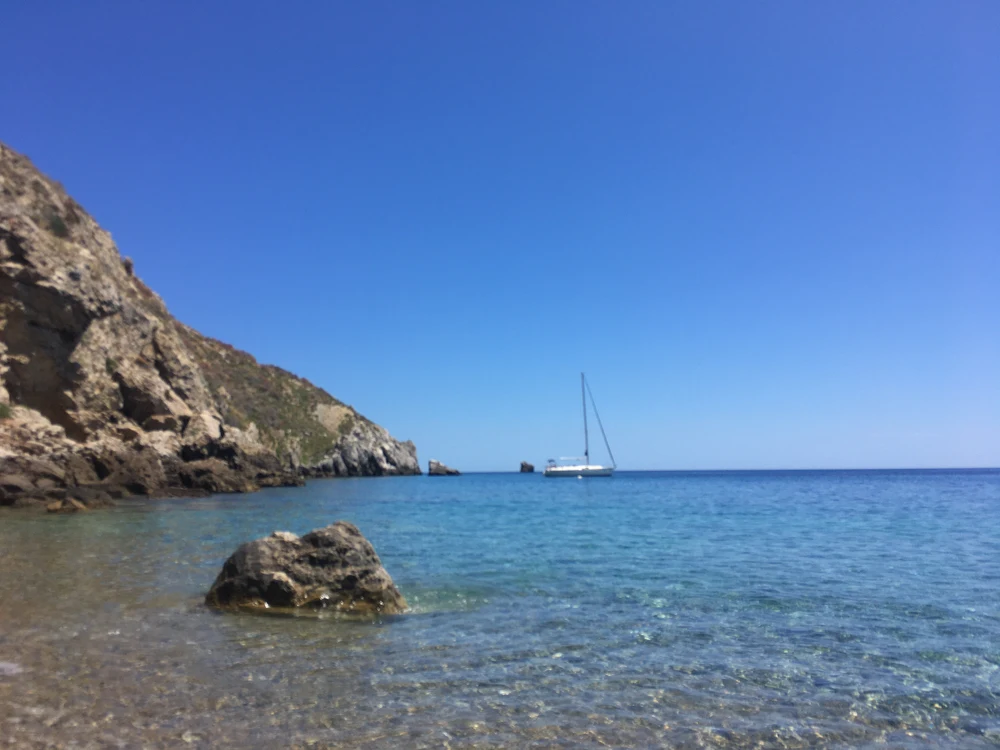 An diesem Tag ca. 15kn nordwestliche Winde.