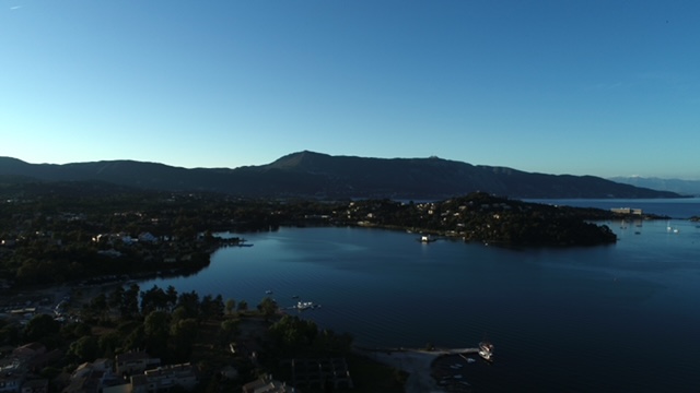 Drohnenfotografie der Insel Korfu